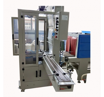 袖口式全自動(dòng)高效封切熱收縮包裝機(jī)鯨鵬機(jī)械誠招代理